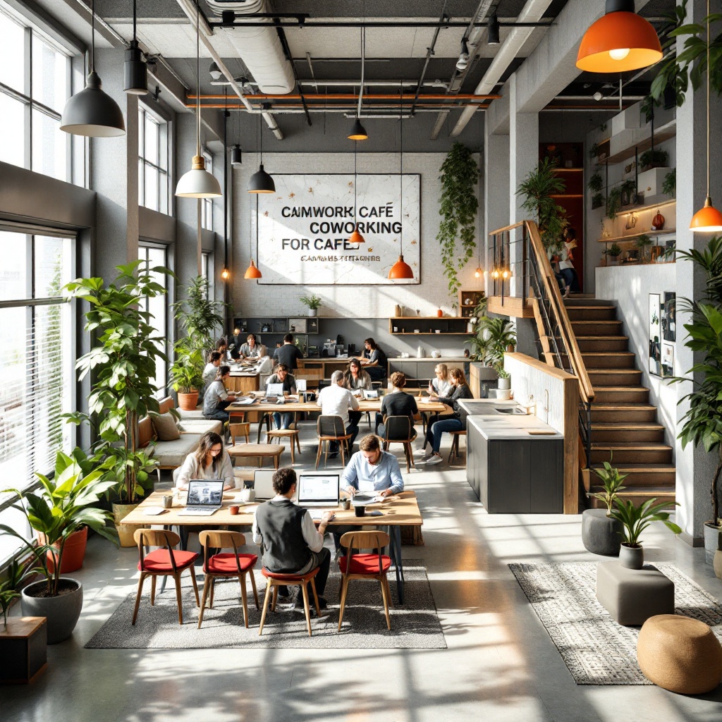 Modern coworking space interior